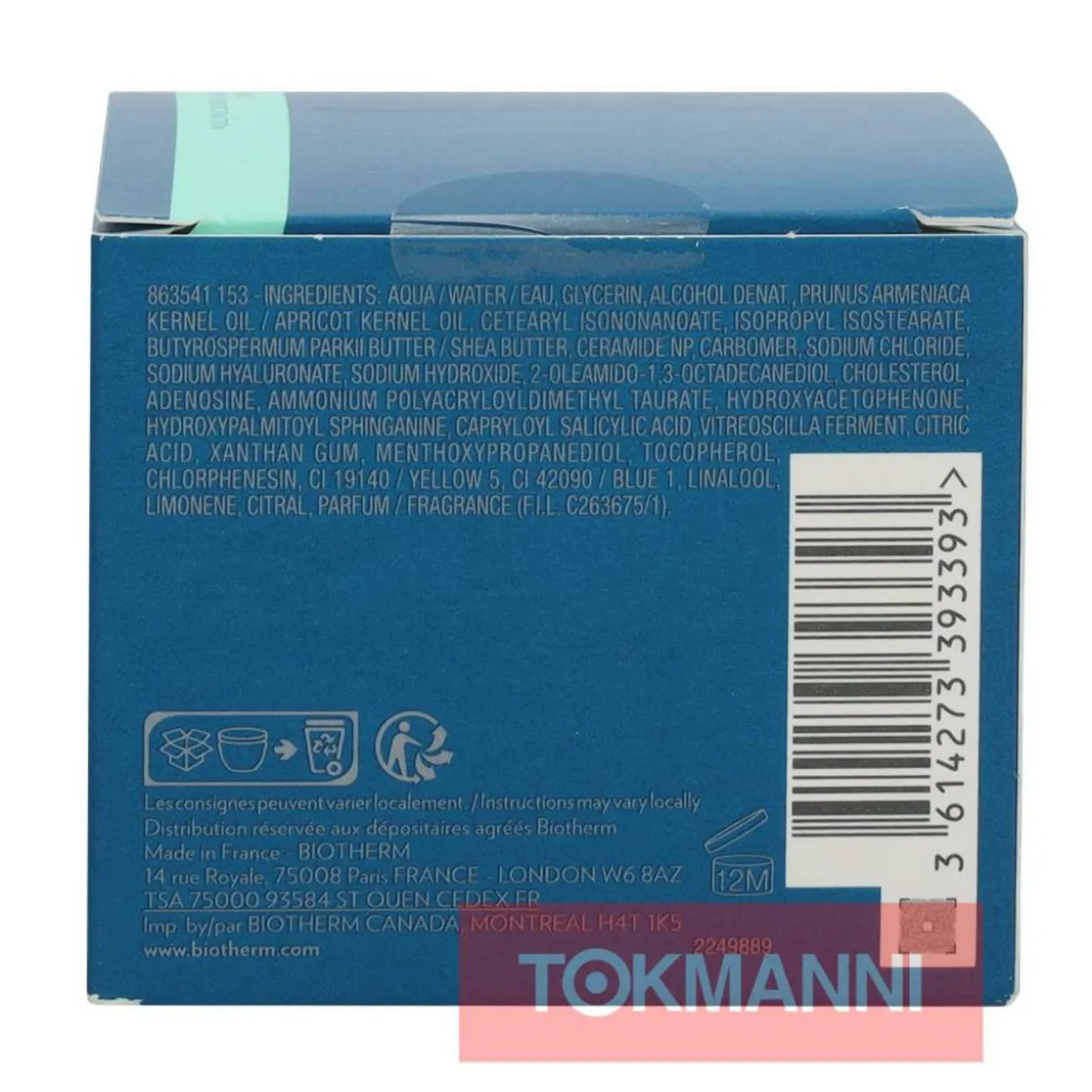 Geelivoide, Biotherm 50 ml Aquasource Hyalu Plump Gel