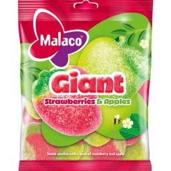 Giant Strawberries and Apples Malaco 180 g