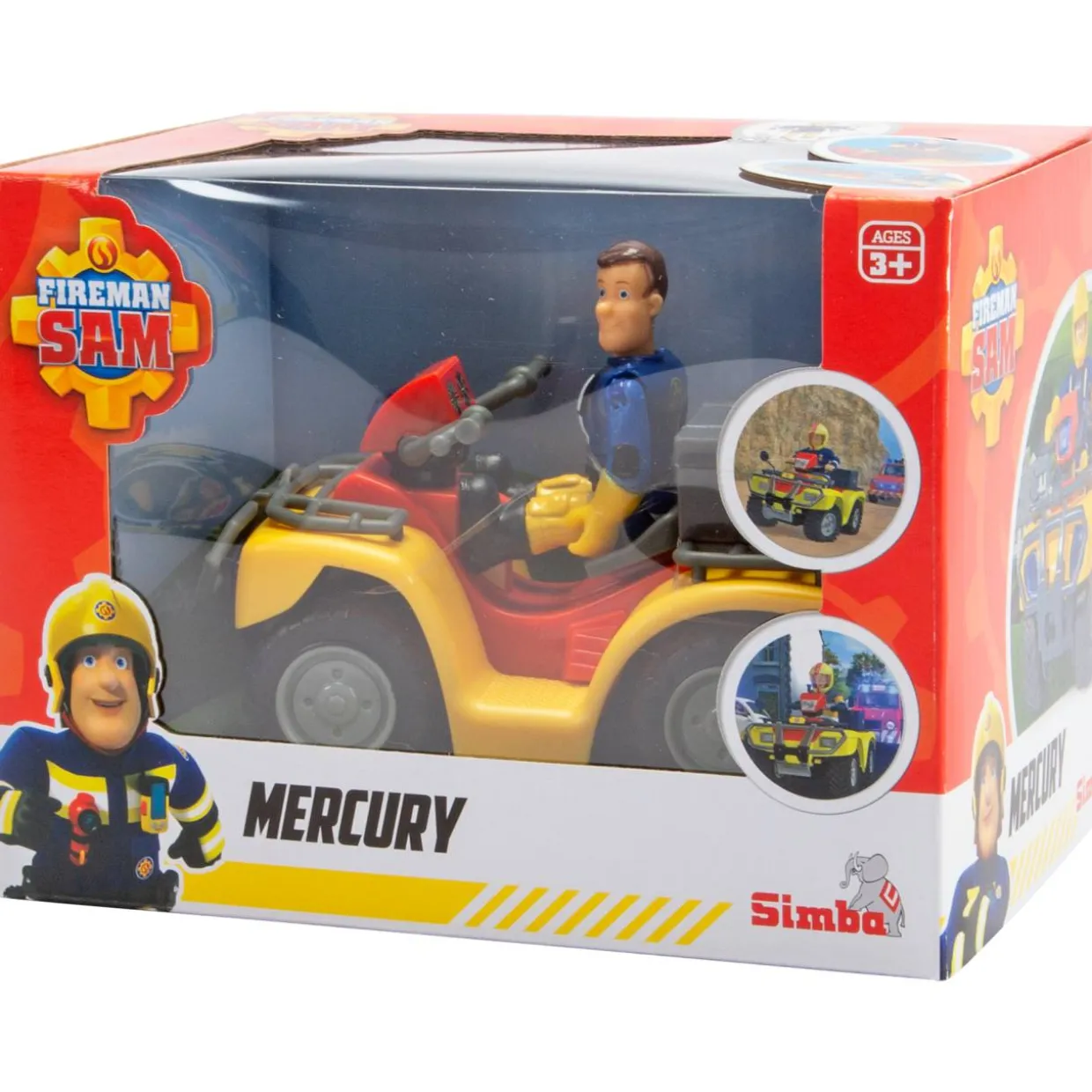 Hahmo palomies Sami ja Mercury-mönkijä