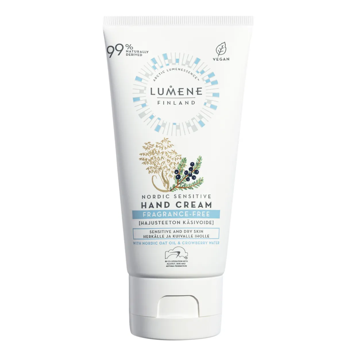 Hajusteeton käsivoide Lumene 75 ml Nordic Sensitive