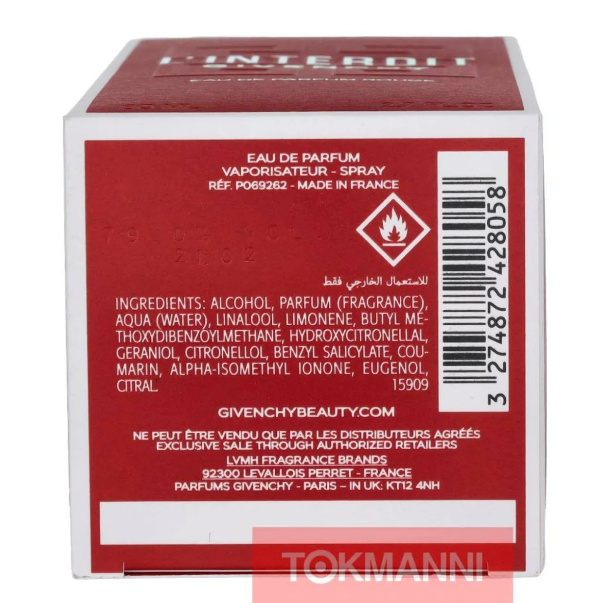 Hajuvesi, Givenchy 80 ml L'Interdit Rouge Edp Spray