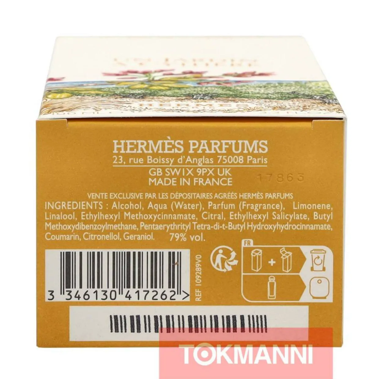 Hajuvesi, Hermes 100 ml Un Jardin A Cythere Edt Spray