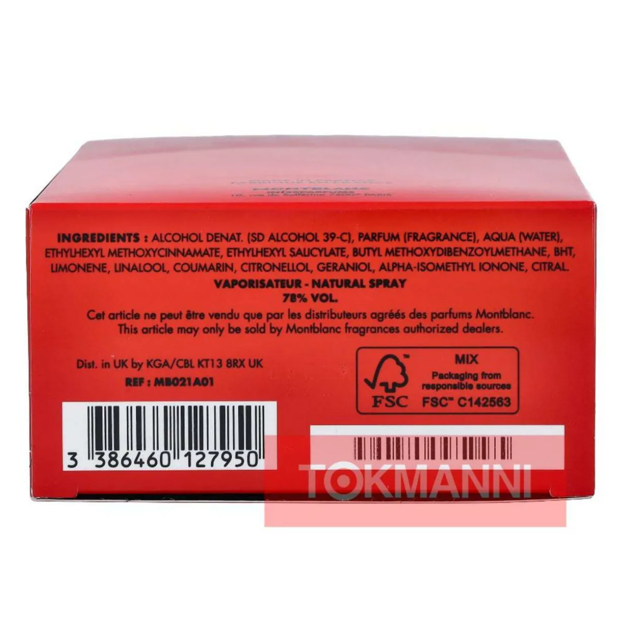 Hajuvesi, Mont Blanc 100 ml Legend Red Edp Spray