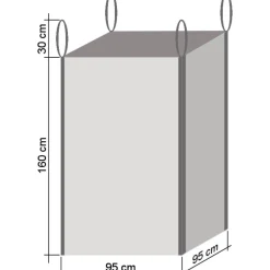 Halkosäkki Timco 95 x 95 x 160 cm