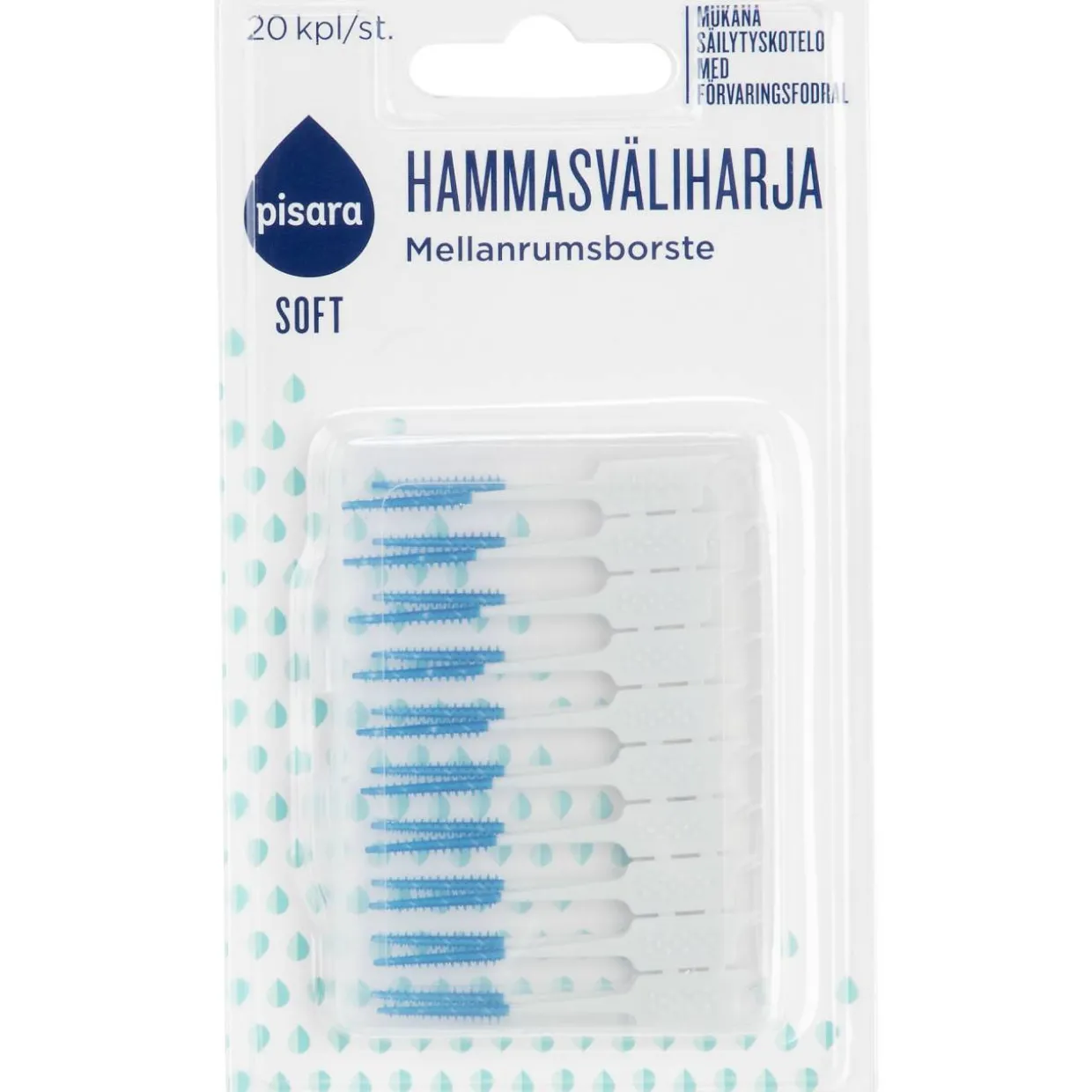 Hammasväliharja Pisara 20 kpl
