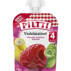 Hedelmäsose Piltti 90 g Vadelmainen 4 kk