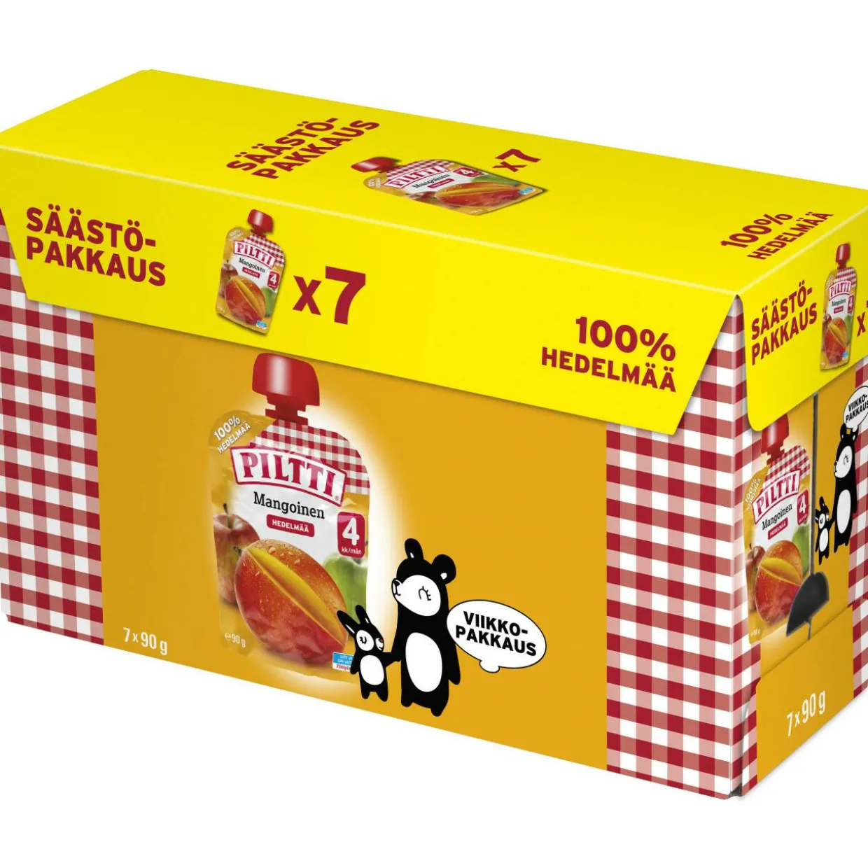 Hedelmäsose Piltti 7 x 90 g mangoinen 4 kk