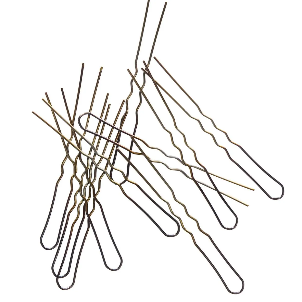 Hengetön hiuspinni 12 kpl ruskea 5 cm