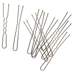 Hengetön hiuspinni 10 kpl ruskea 6 cm