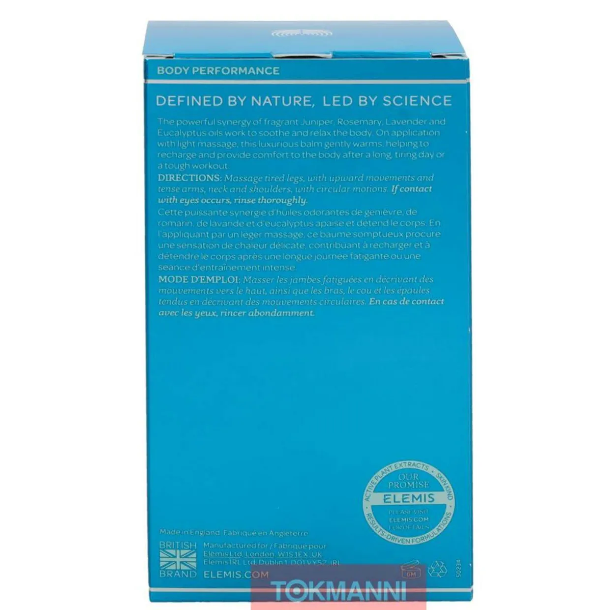 Hierontabalsami, Elemis 150 ml Warm-up