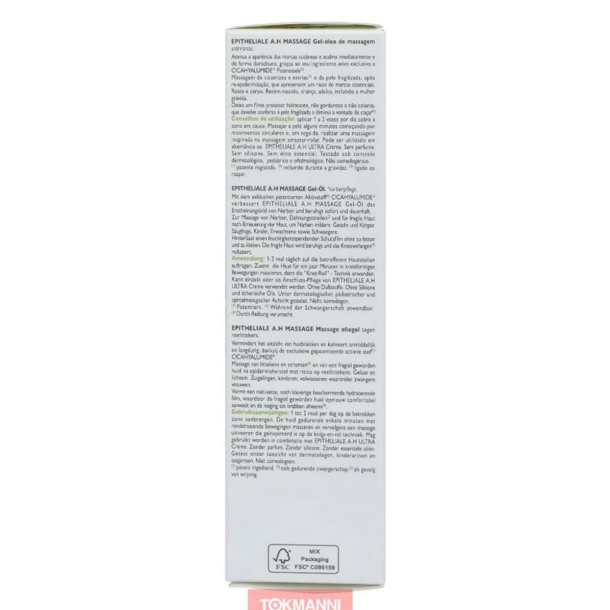 Hierontageeliöljy, A-Derma 100 ml Epithelialea.H Massage