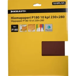 Hiomapaperi 230 x 280 mm P180 10 kpl