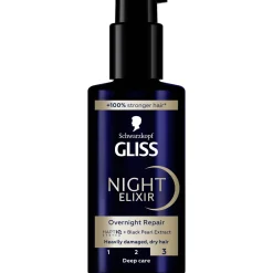 Hiusseerumi Schwarzkopf Gliss 100 ml Night Elixir Overnight Repair
