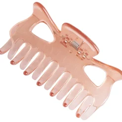 Hiussolki Cailap 9 cm, glitter persikka