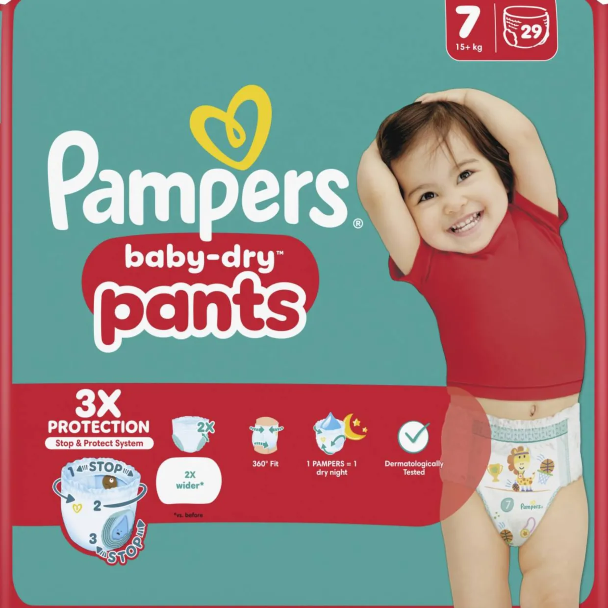 Housuvaippa Pampers 29 kpl Baby Dry 7 15+ kg
