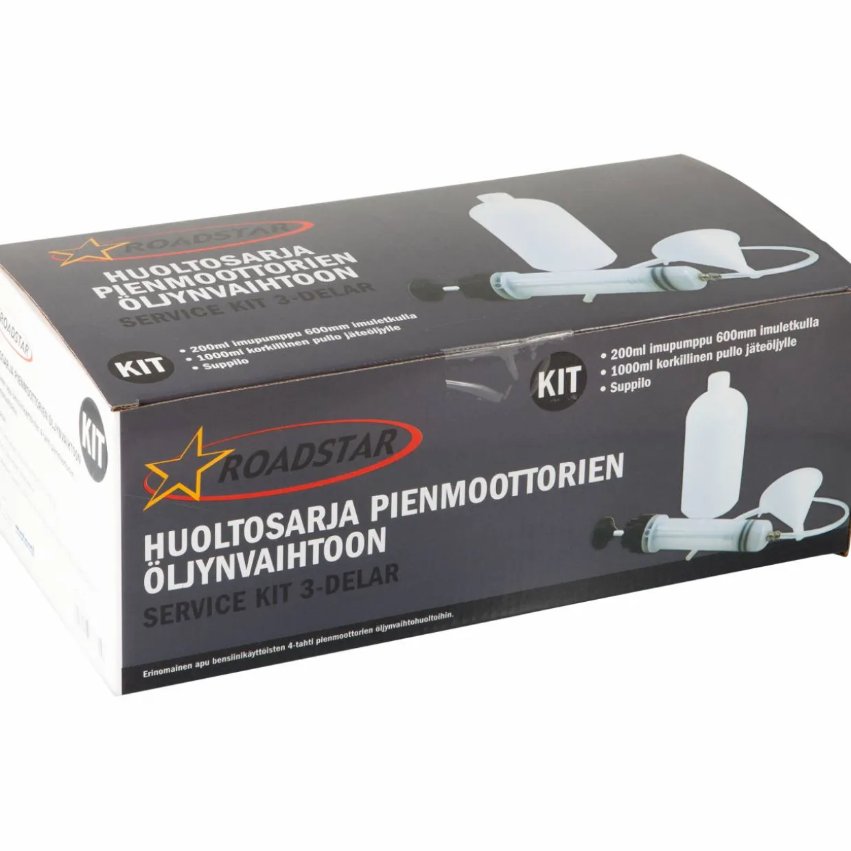 Huoltosarja pienmoottorit Roadstar 3-osaa