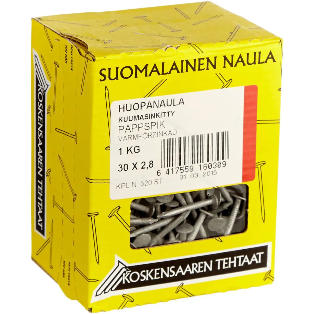 Huopanaula 30 x 2,8 mm 1 kg kuumasinkitty