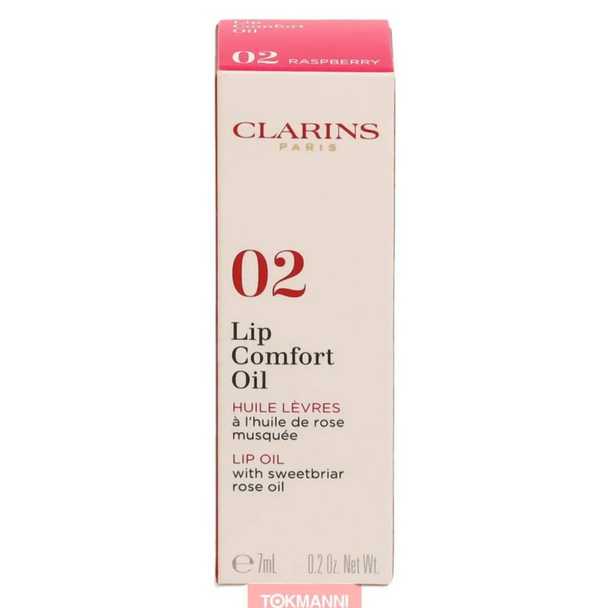 Huuliöljy, Clarins 7 ml Lip Comfort #02 Raspberry