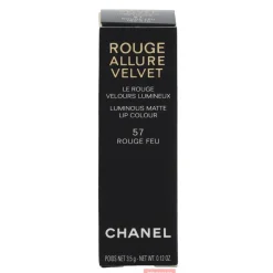 Huulipuna, Chanel 3,5 g Rouge Allure Velvet Luminous Matte #57 Rouge Feu