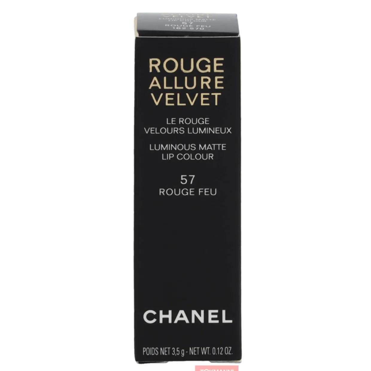 Huulipuna, Chanel 3,5 g Rouge Allure Velvet Luminous Matte #57 Rouge Feu
