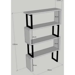 Hyllykkö Chic Home 80 x 22 x 128 cm Celine
