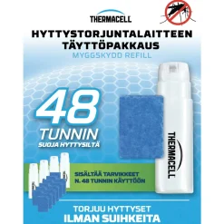 Hyttystorjuntalaitteen täyttöpakkaus 4 + 12