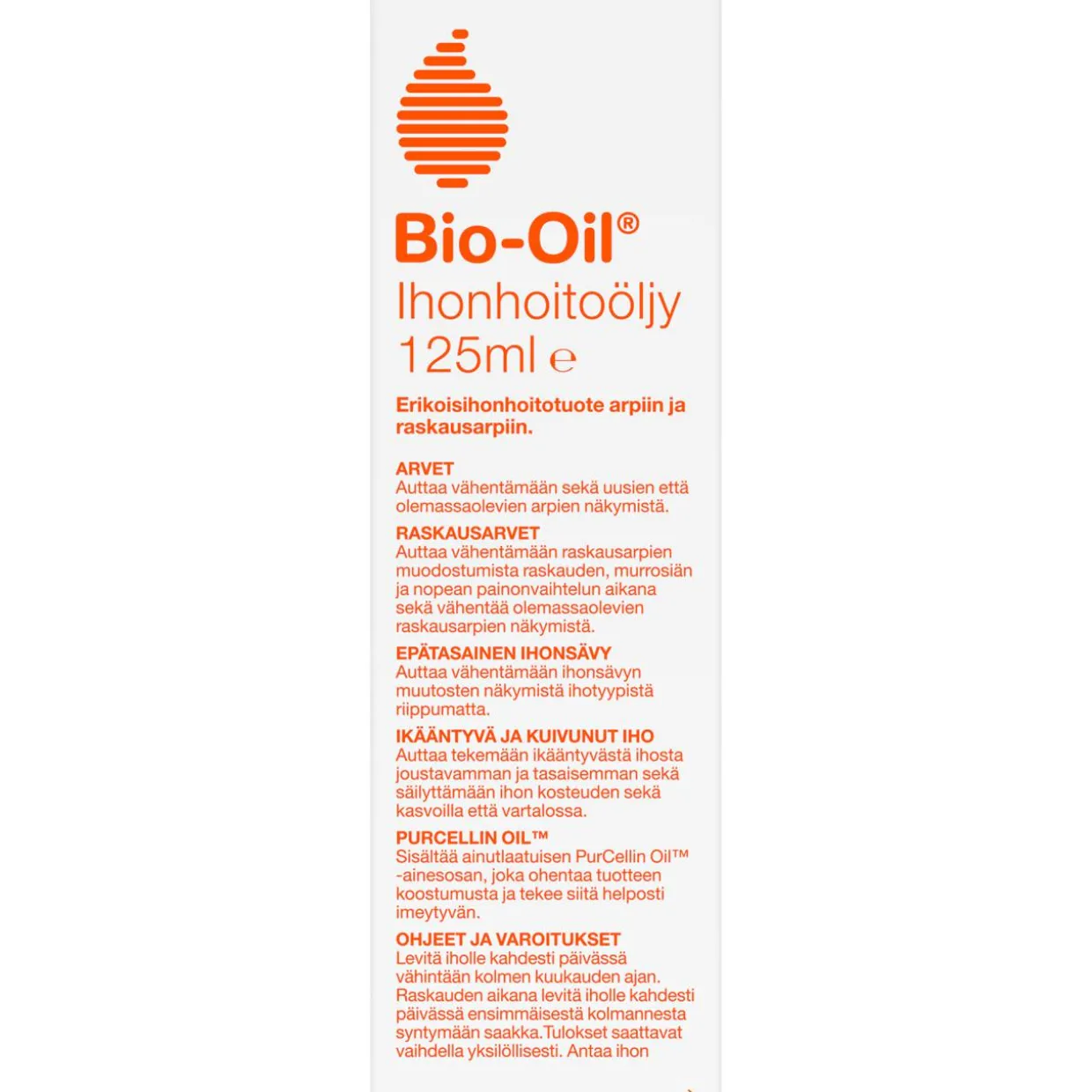 Ihonhoitoöljy Bio-Oil 125 ml