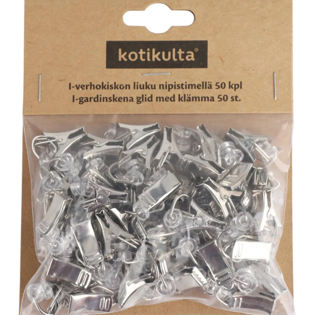 I-kiskon liuku Kotikulta 50 kpl nipistimellä