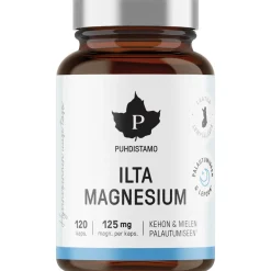 Ilta magnesium Puhdistamo 120 kpl, 125 mg