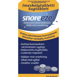 Imeskelytabletti Snoreeze 16 kpl