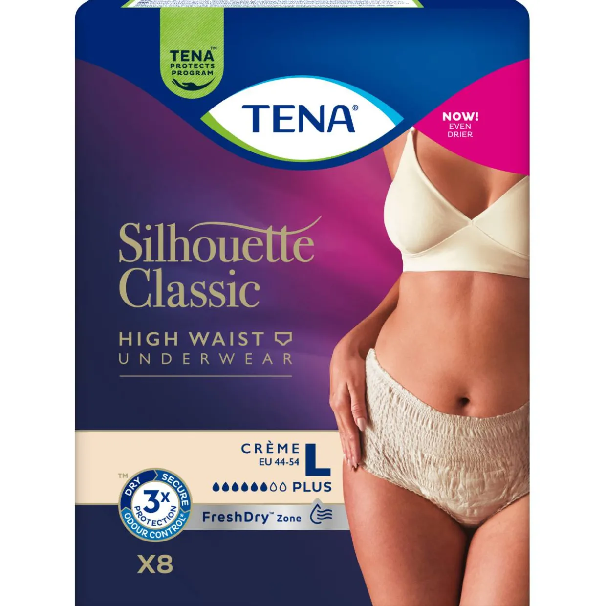 Inkontinenssihousut Tena 8 kpl Silhouette L Plus