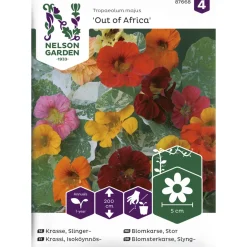 Isoköynnöskrassi siemen Nelson Garden Basic Out of Africa