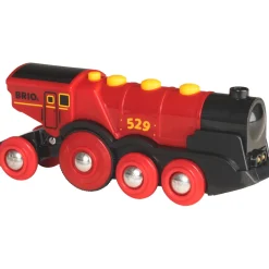 Iso paristokäyttöinen veturi Brio 33592 punainen