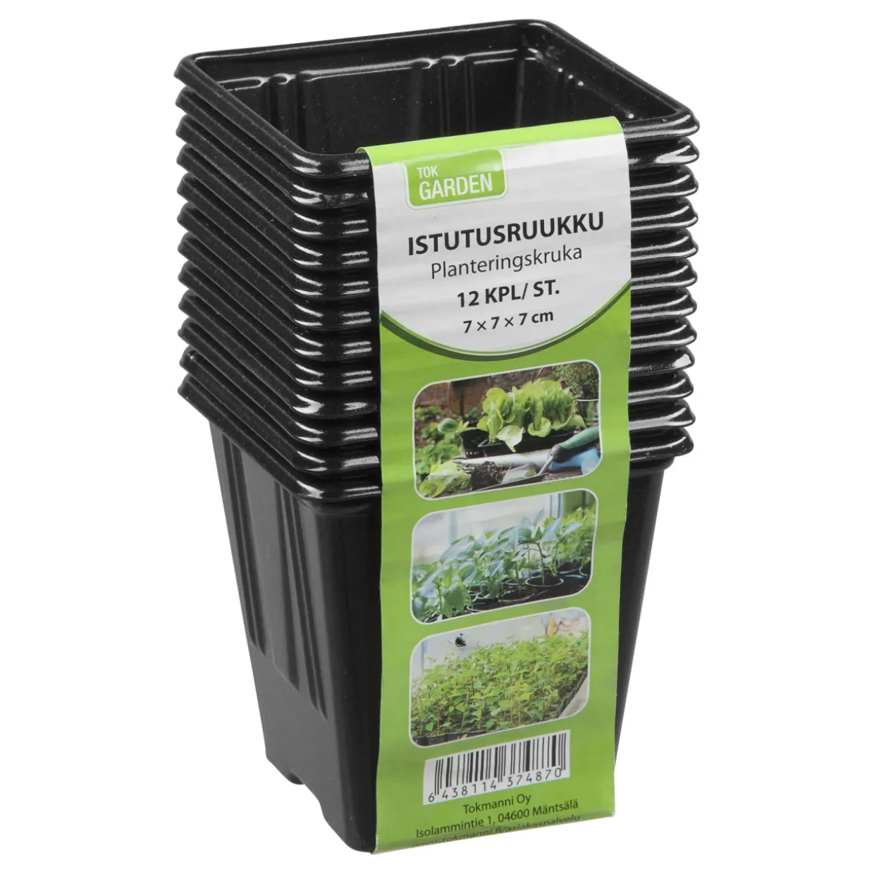 Istutusruukku Tok Garden 12 kpl 7 cm neliö