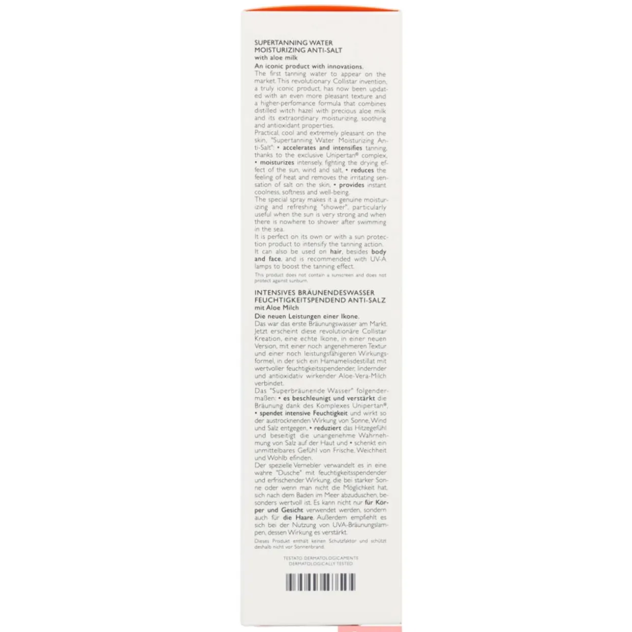 Itseruskettava suihke, Collistar 400 ml With Aloe Milk