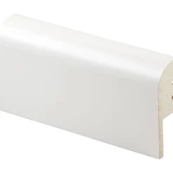 Jalkalista Maler Pyörre MDF Valkoinen E0 R10 22x70x2750, 3 kpl