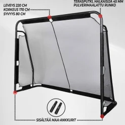 Jalkapallomaali Prosport Premium 220 x 170 x 80 cm