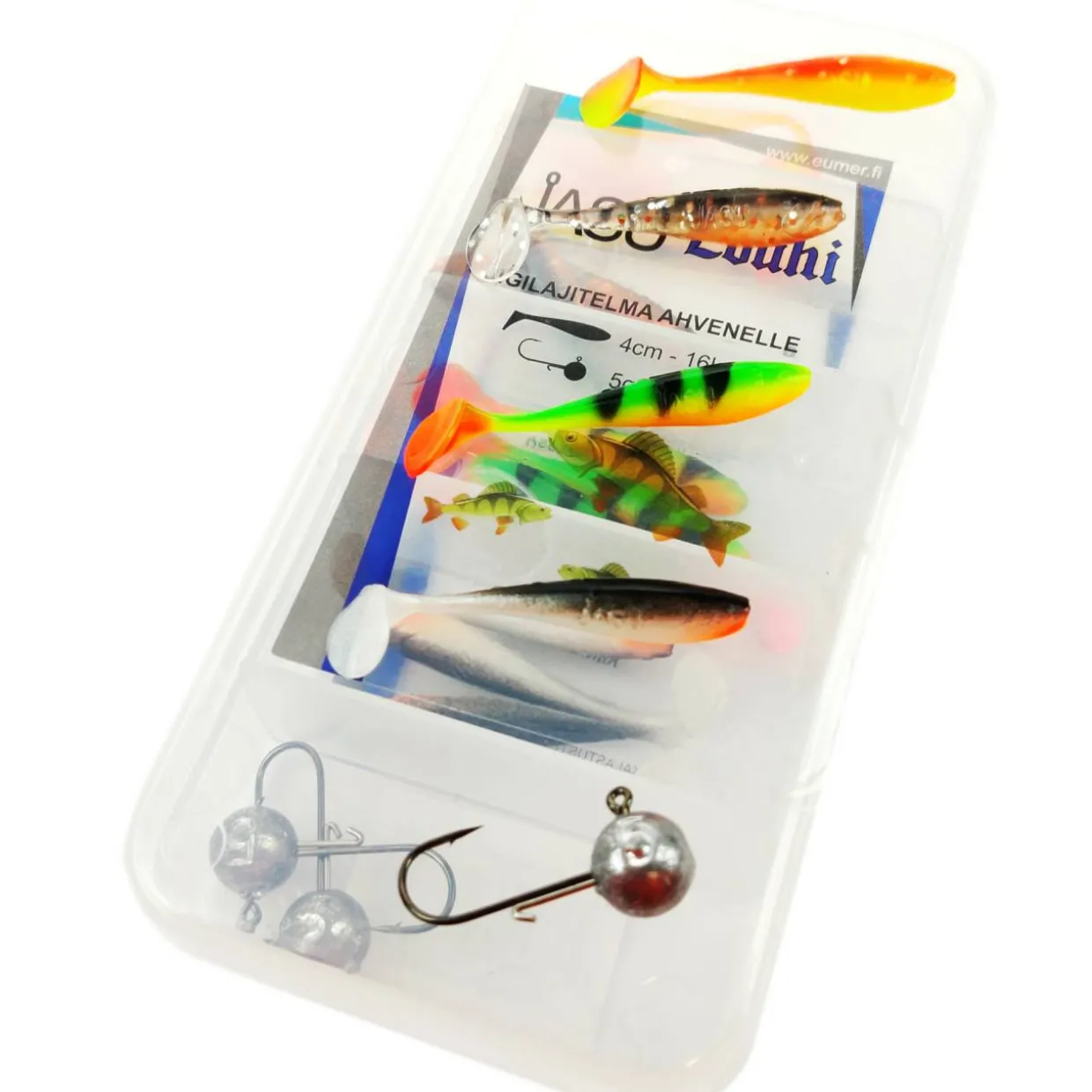 Jigilajitelma Jasu Louhi 4 cm, 16 kpl + jigipäät