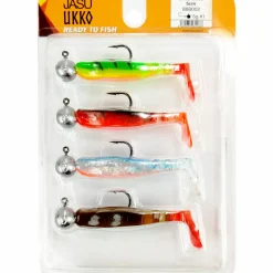 Jigilajitelma Jasu Ukko 5 cm 4 kpl + 4 jigipäätä