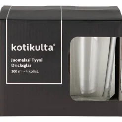 Juomalasi Kotikulta 4 kpl 300 ml Tyyni