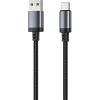 Kaapeli Mobia USB-A -> USB-C 30 W musta, 0,5 m