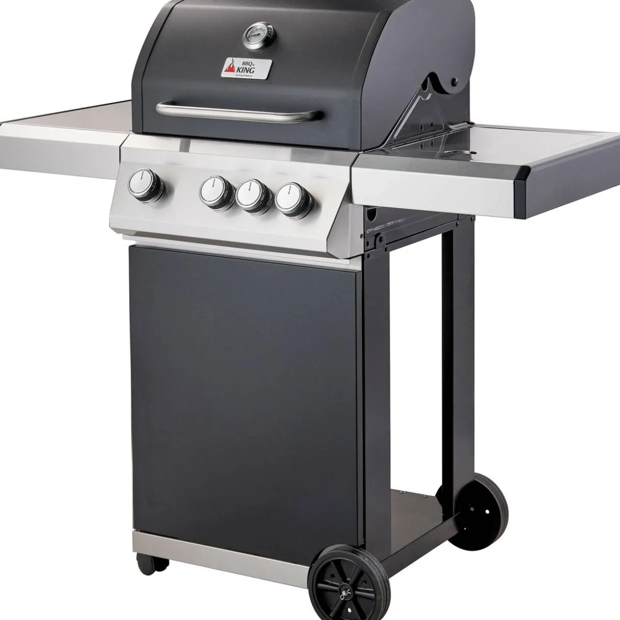 Kaasugrilli BBQ King Basic Series, 3 + 1 poltinta