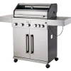 Kaasugrilli BBQ King Pro Series, 5 + 1 poltinta, lasi-ikkuna