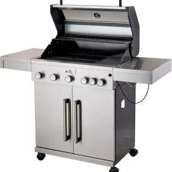 Kaasugrilli BBQ King Pro Series, 5 + 1 poltinta, lasi-ikkuna