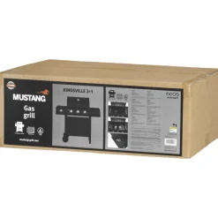 Kaasugrilli Mustang Kingsville 3+1 Black