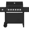 Kaasugrilli Mustang Kingsville 6+1 Black