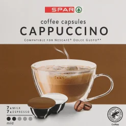 Kahvikapseli SPAR 14 kpl Cappuccino