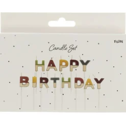 Kakkukynttilä Folat 13 kpl Happy Birthday