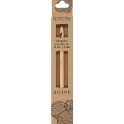 Kaksipäinen virkkuukoukku Novita 15 cm koivu
