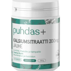 Kalsiumsitraatti Puhdas+ 200 mg 120 g